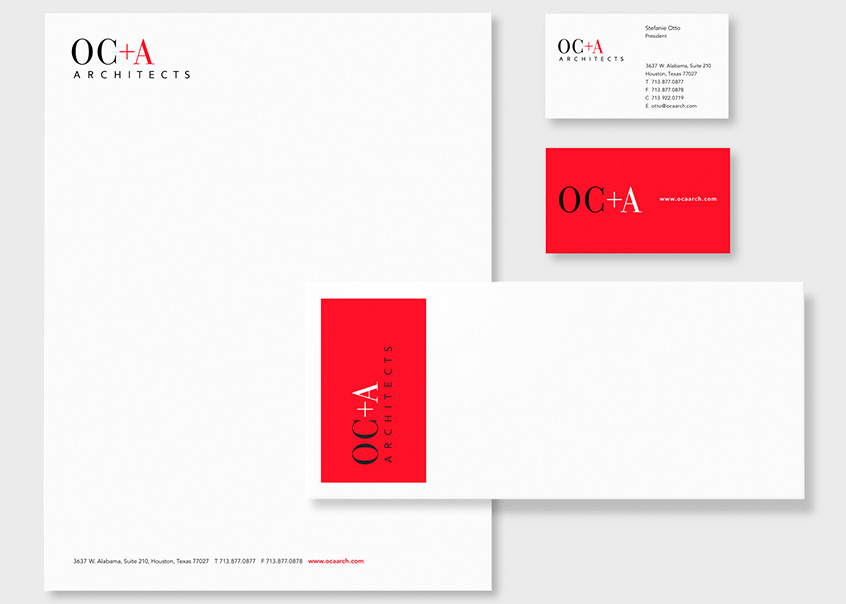 OC&A Architects ステーショナリーデザイン